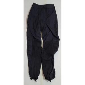 Patagonia Ski Snow Pants Womens Sz 8 Medium Black Insulated Side Zipper Bibless